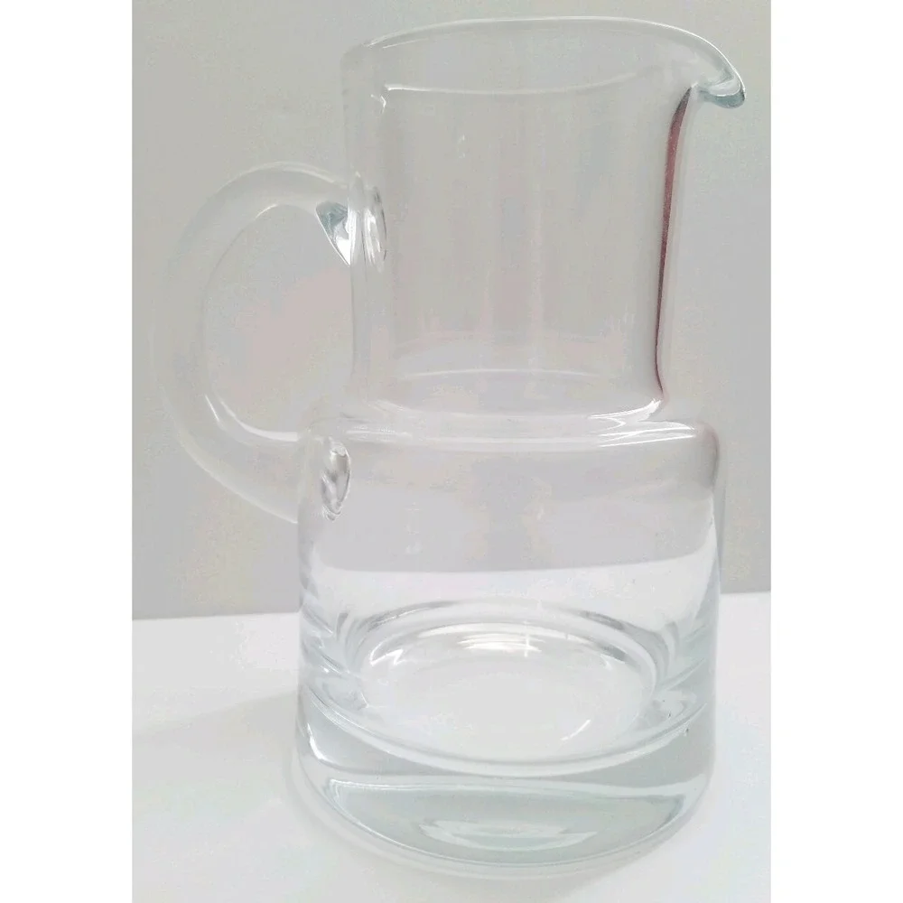 Vtg Tiffany & Co.‎ Clear Crystal Pitcher, custom for 1998 CEO Summit RARE